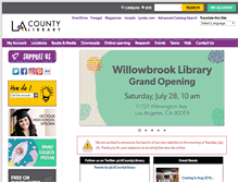 Tablet Screenshot of lacountylibrary.org